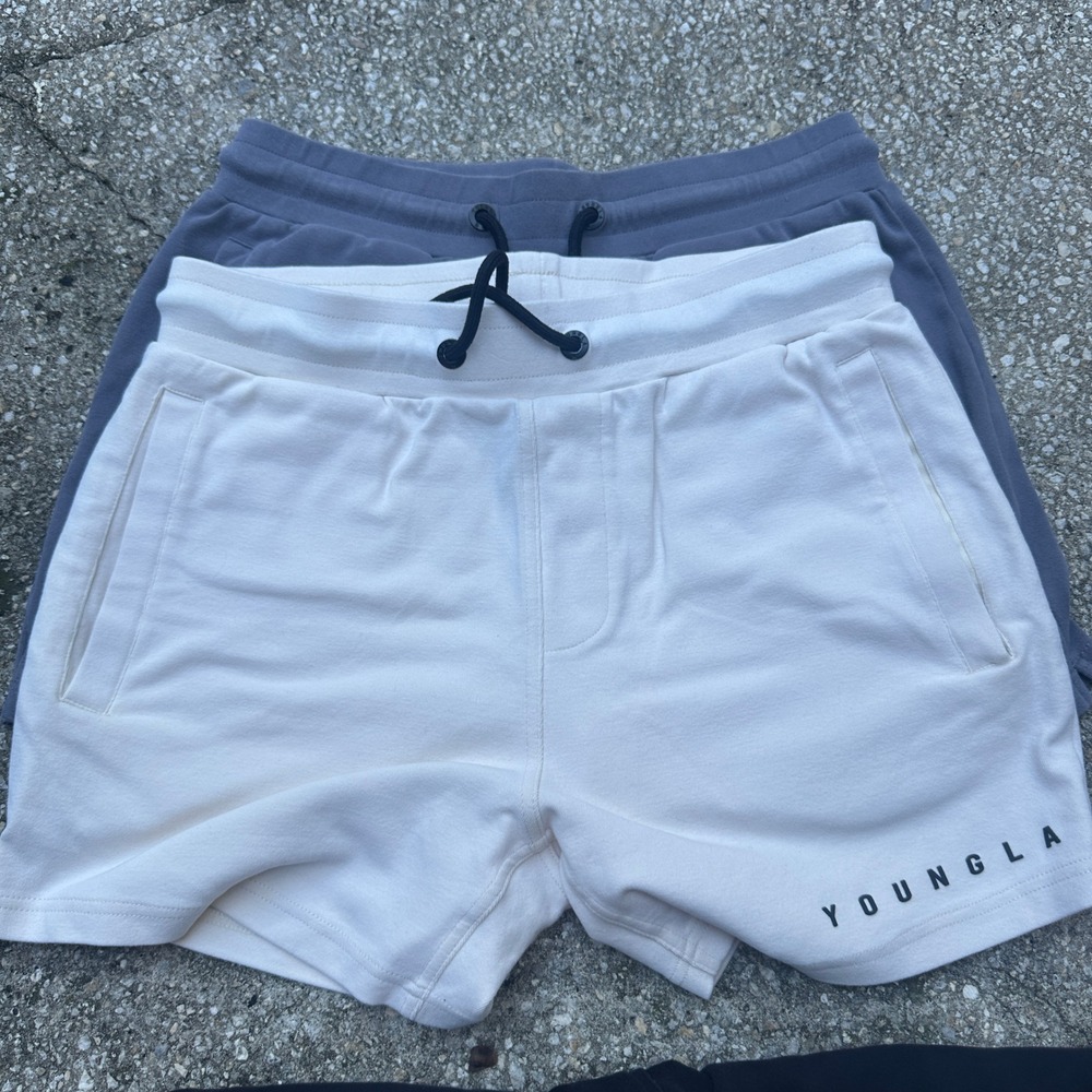 YoungLA 113 Perfect Shorts Bundle Mens Medium YLA2288 Gym Athletic Cotton 4 Pack